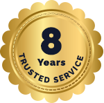 8 Years Trusted Service